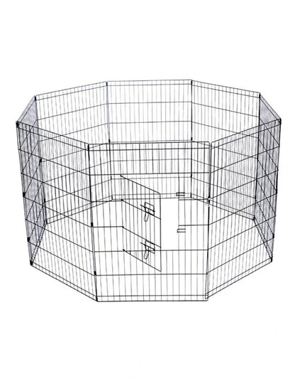 Cozy Paws Metal Foldable Pet Play Pen With Door (8 Panels)-61*91 Cm