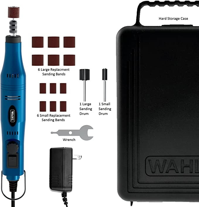 Wahl Professional Animal Pet, Dog, And Cat Ultimate Nail Grinder Trimming Kit , Blue
