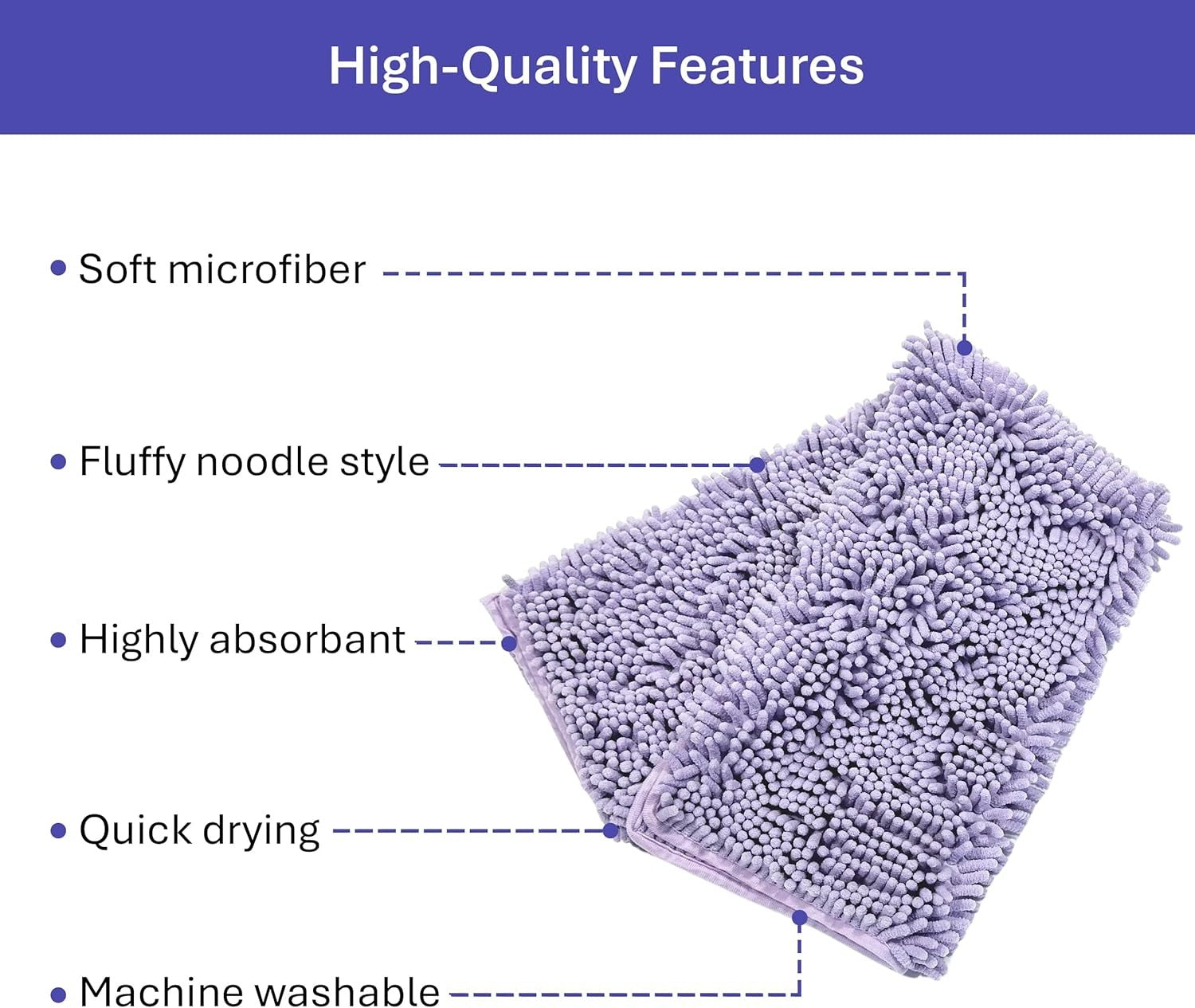Multipurpose Pet Absorbent Towel & Blanket-90*45cm-Lavender