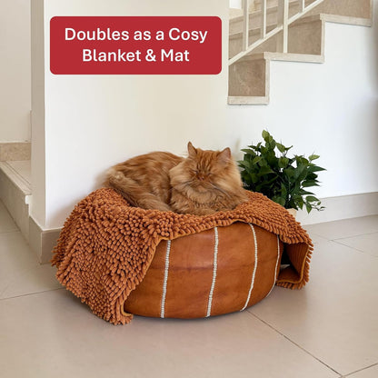 Multipurpose Pet Absorbent Towel & Blanket-90*45cm-brown