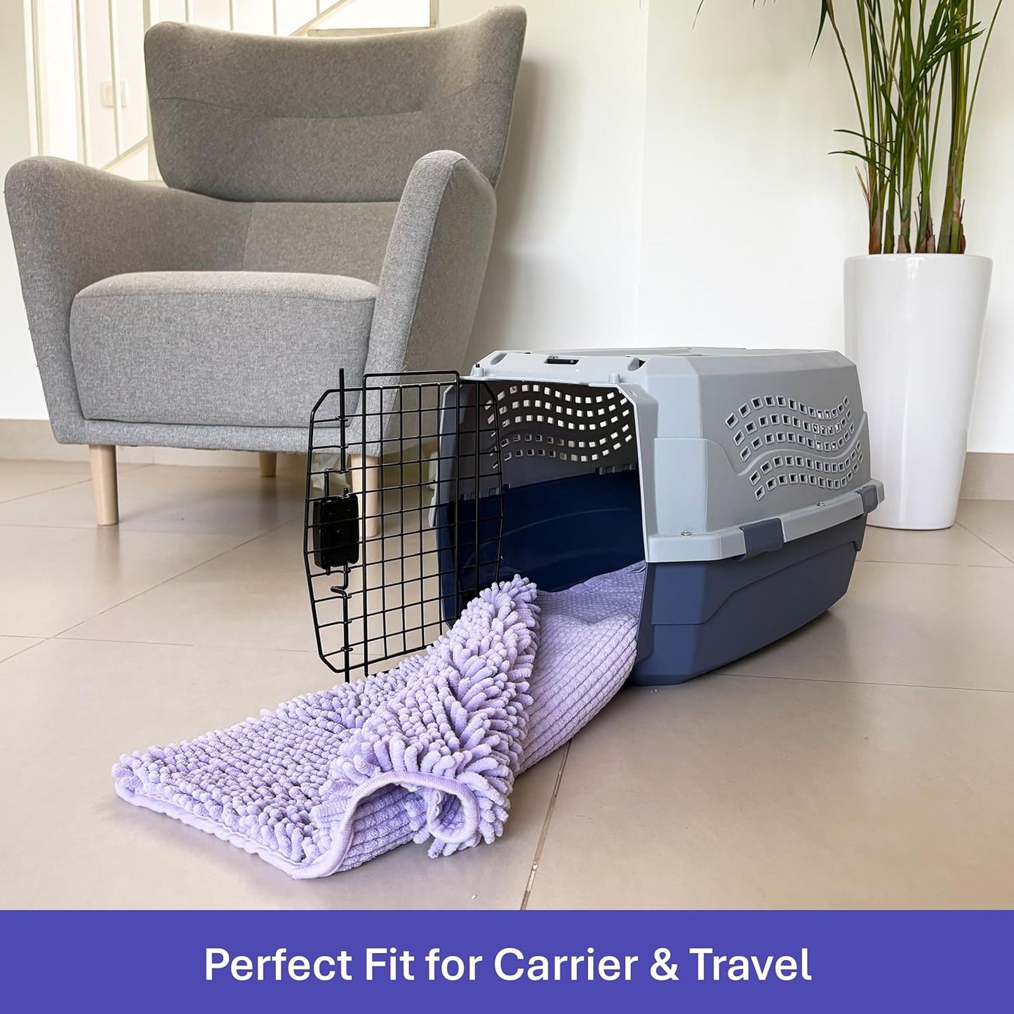Multipurpose Pet Absorbent Towel & Blanket-90*45cm-Lavender