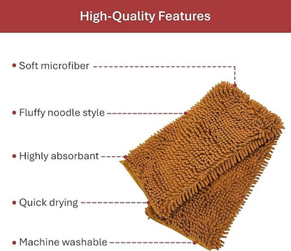 Multipurpose Pet Absorbent Towel & Blanket-90*45cm-brown