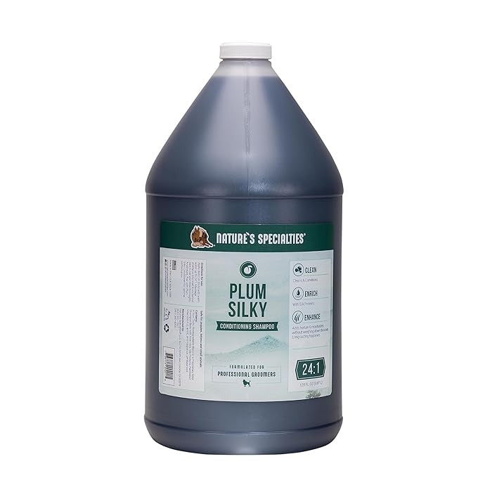 Natures Specialties Plum Silky Conditioning Shampoo For Dogs And Cats -3.87 Liter / Gallon