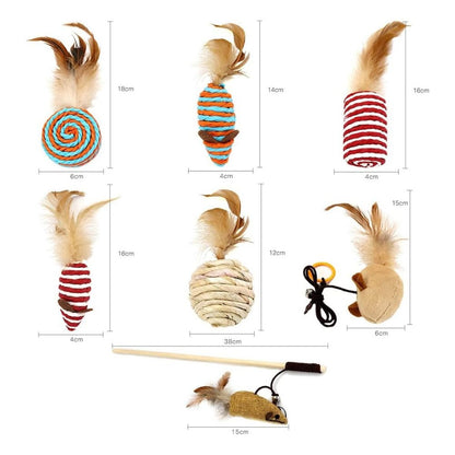 Its Meow Wood Stick With Fruits,Size: 40Cm