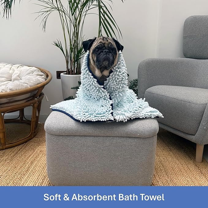 Multipurpose Pet Absorbent Towel & Blanket-90*45cm-Blue