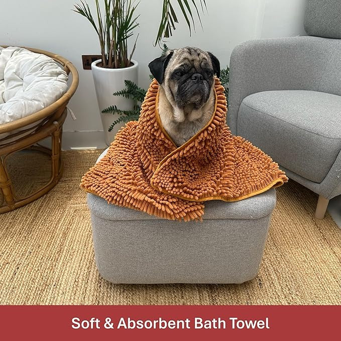 Multipurpose Pet Absorbent Towel & Blanket-90*45cm-brown