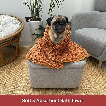 Multipurpose Pet Absorbent Towel & Blanket-90*45cm-brown