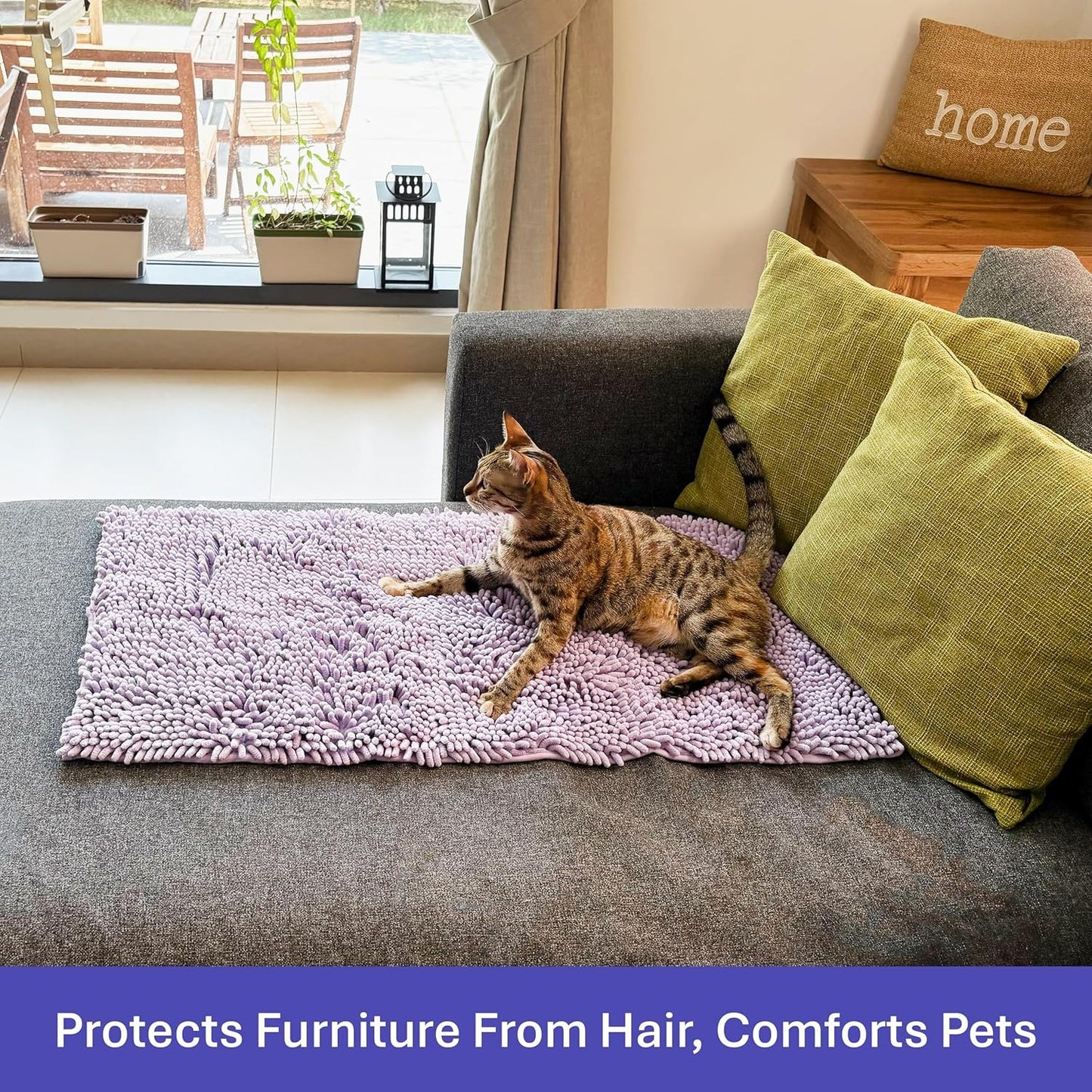 Multipurpose Pet Absorbent Towel & Blanket-90*45cm-Lavender