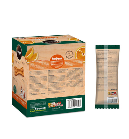 Fedem Happident Regular Dog Treat ? Orange Flavour 20g x 48pcs