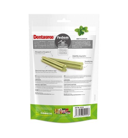 Fedem Dentagree Regular Dental Stix for Dogs ? Mint Flavour 80g (8 pcs)