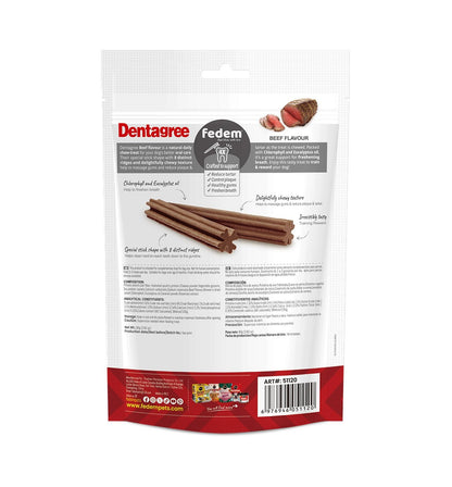 Fedem Dentagree Regular Dental Stix for Dogs ?Beef Flavour 80g(8 pcs)