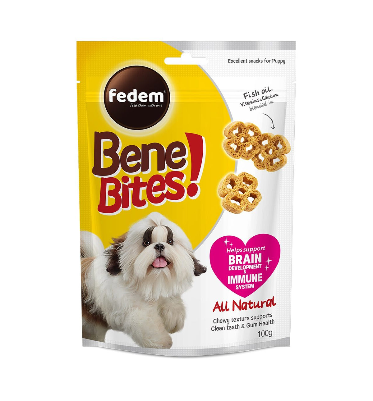 Fedem Bene Bites for Puppy ? Supports Brain & Immune System 100g