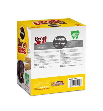 Fedem Bene Bites for Dogs ? Healthy Snacks for Fresh Breath &amp; Tartar Control 23g x 38pcs