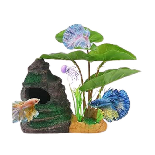 Cozy Paws Aquarium Decoration-Rockery Tree- 14*5.6*14cm