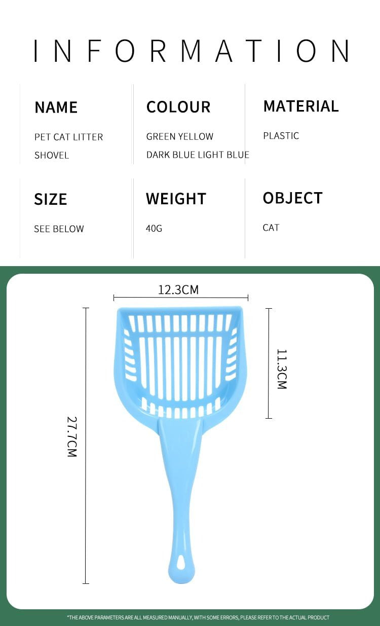 Pets Club Cat Litter Scoop -33*13.5 Cm -Blue