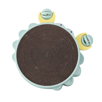 Cozy Paws Crab-Shaped Cat Scratcher with Balls & Catnip (38?38?8.3cm)