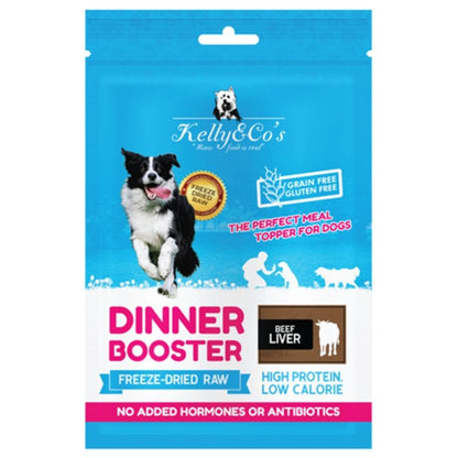 KELLY &amp; CO'S  Freeze Dried Dinner Booster For Dog Beef Liver Topper -50g