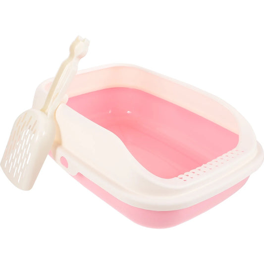 Cozy Paws open Cat Toilet Semi-Closed-40*29*14cm -PINK