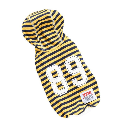 Hong Pet Yellow Stripe Cotton Cloth For Pets- XS
