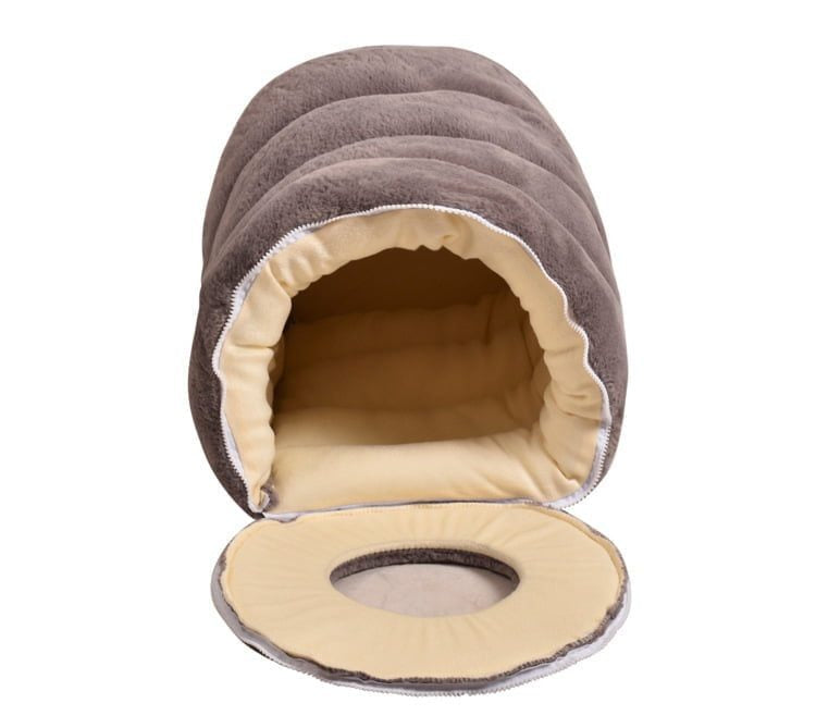 Pets Club Pet Bed Tunnel Made With Cotton - 50*33 Cm -Medium - Grey