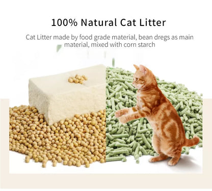 Pets Club Soya Bean Clumping Cat Litter-Lavender-7L (2.5 Kg)