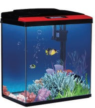 Perfect Aquarium set Right Angle Edge with Internal Filter Light mini :380×230×390 :Black