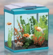 Perfect Aquarium Set Right Angle Edge With Internal Filter Light Mini :280×230×390 :White