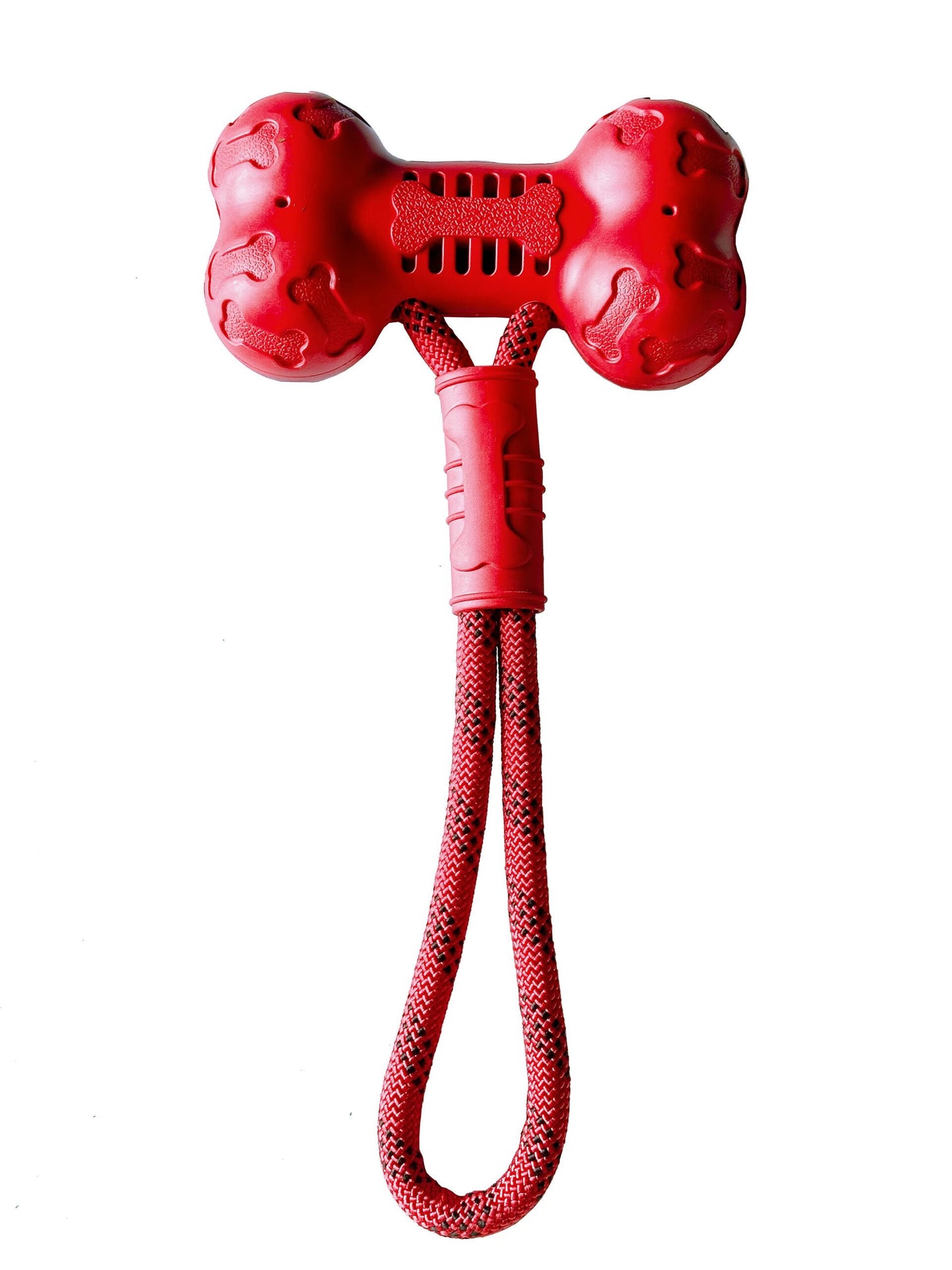 Miss Bear Colorful Bone with Rope Dog Chew Toy (M/L Dogs)