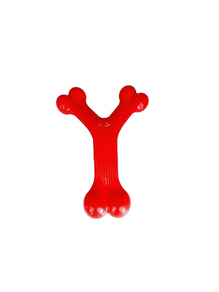 Miss Bear Colorful TPR Y-bone Dog Chew Toy (Medium Dogs)