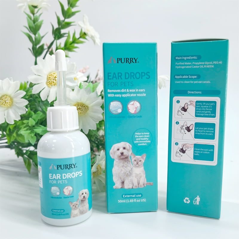 Purry Ear Drops  for dogs &amp; cats-50ml