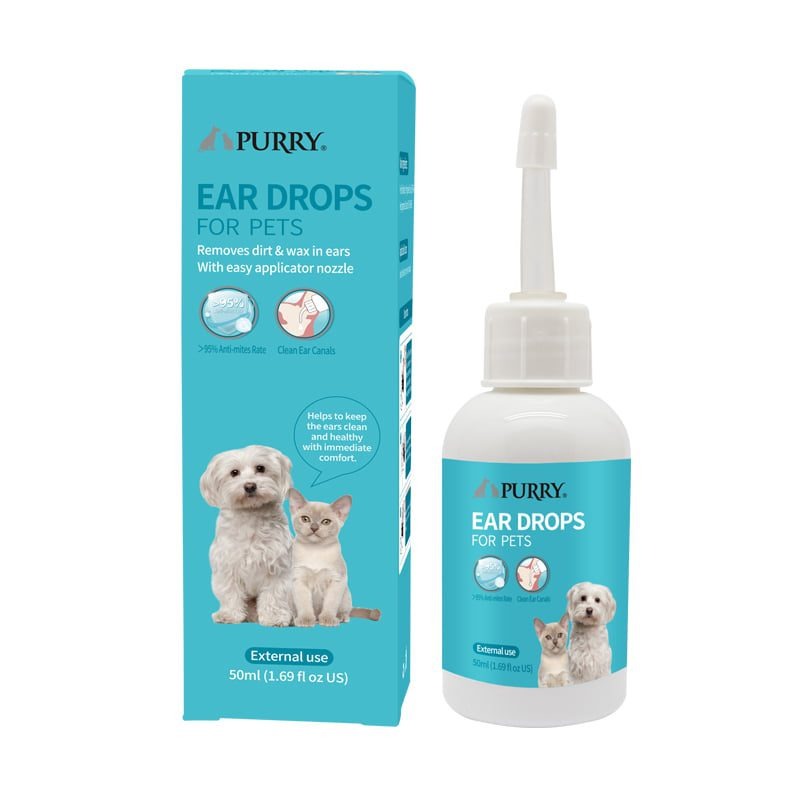 Purry Ear Drops  for dogs &amp; cats-50ml