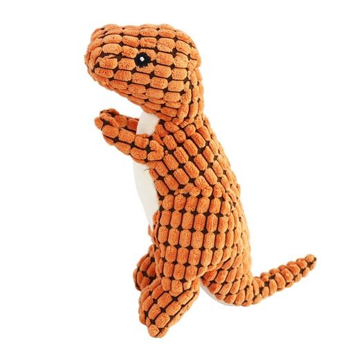 For Pet Lovely Dinosaur Plush Squeaky Flannel  Toy