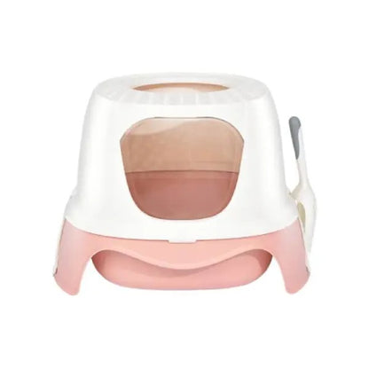 Pakeway Ark Series Rocket Cat Litter Box-55.8x51x39cm (Mixed Colors)