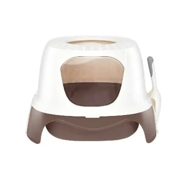 Pakeway Ark Series Rocket Cat Litter Box-55.8x51x39cm (Mixed Colors)
