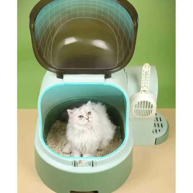 Pakeway Star Tunnel Cat Litter Box-53x60x43 Cm (Mixed Colors)