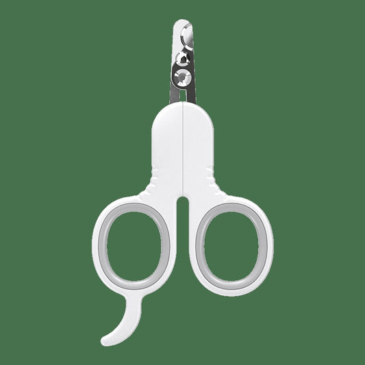 pakeway Pet Nail Clipper-Q double edge style-L 12.7 x W7.3 x T 0.7 cm-Grey