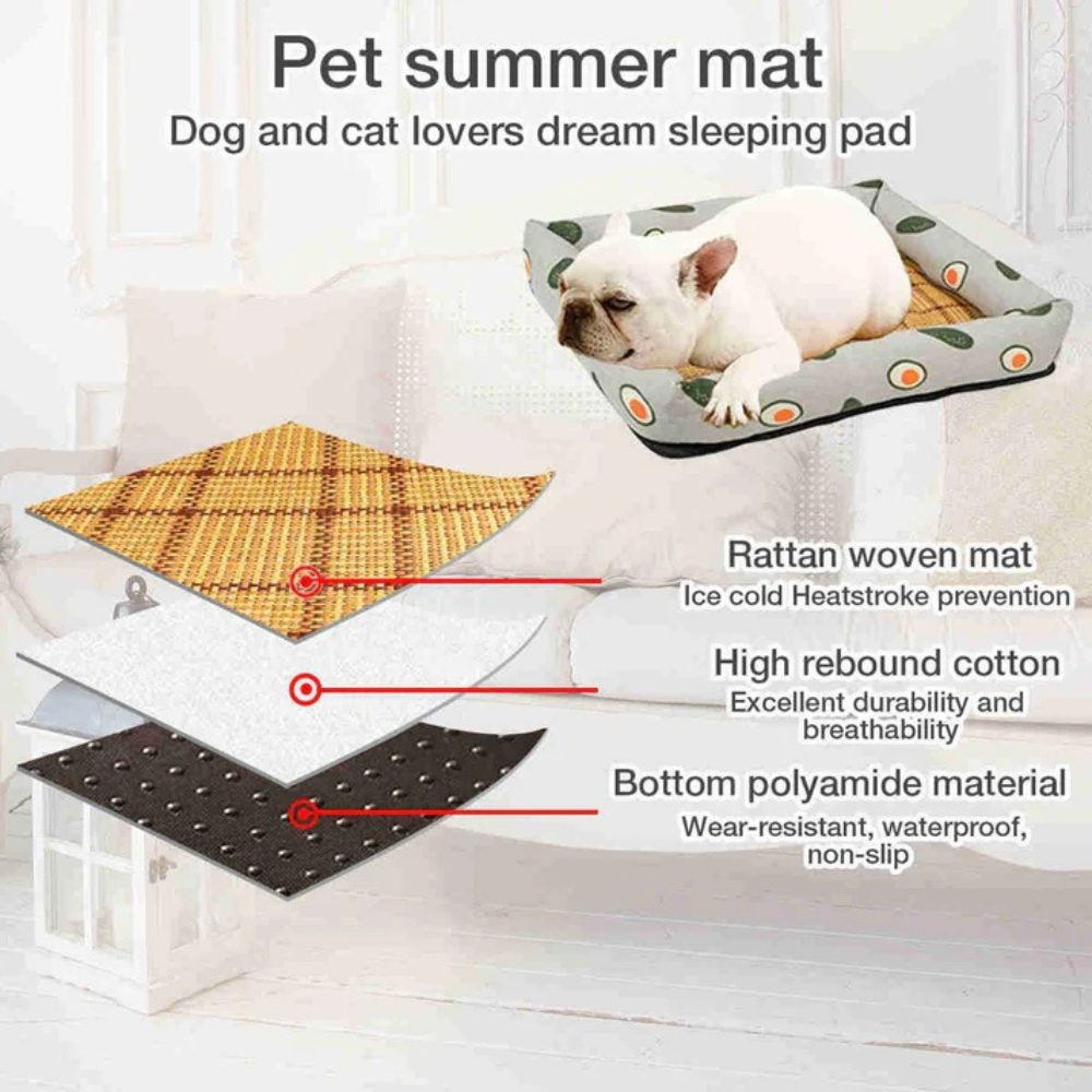 Coco Kindi Self-Cooling Pet Mat for Dogs &amp; Cats-Green