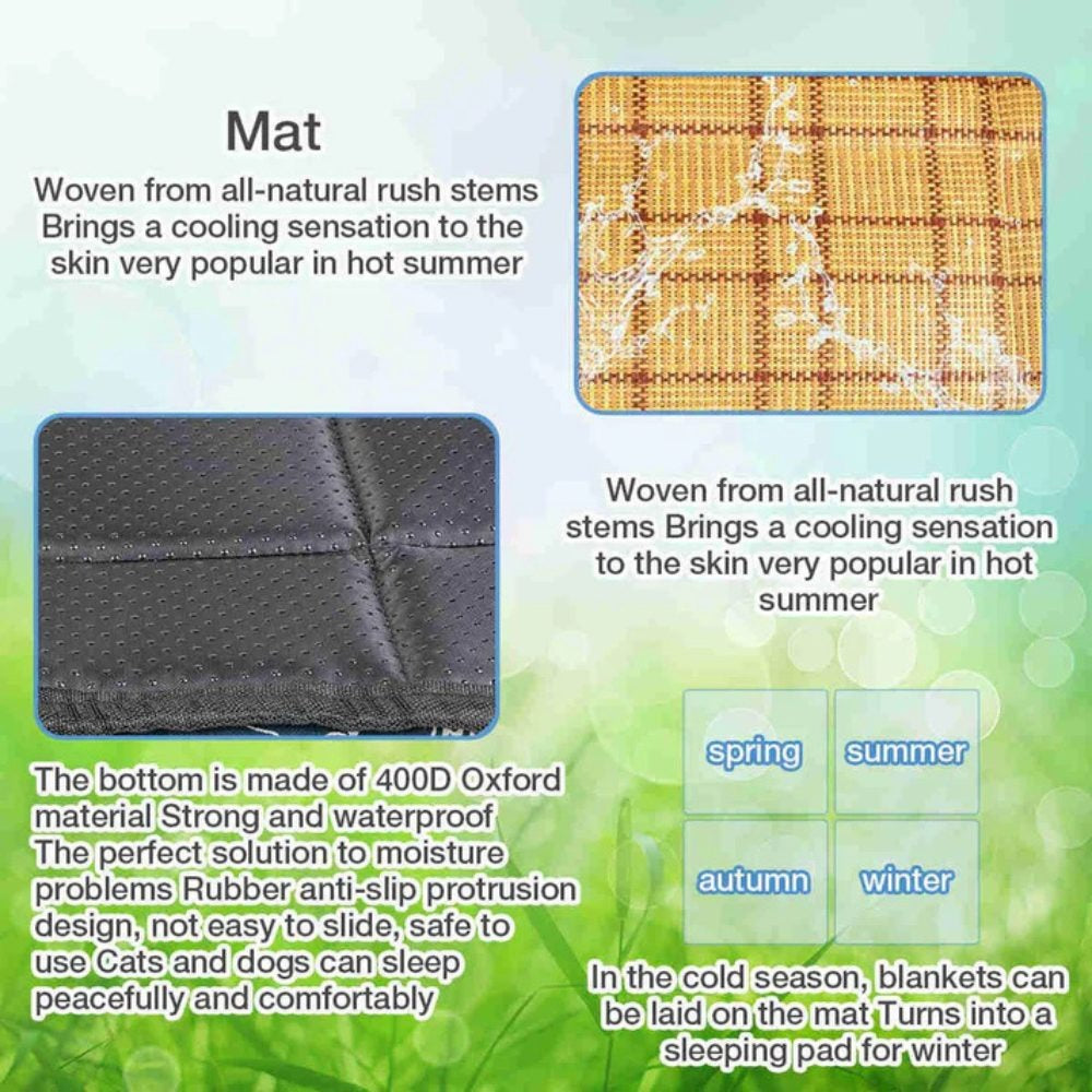 Coco Kindi Self-Cooling Pet Mat for Dogs &amp; Cats-Blue