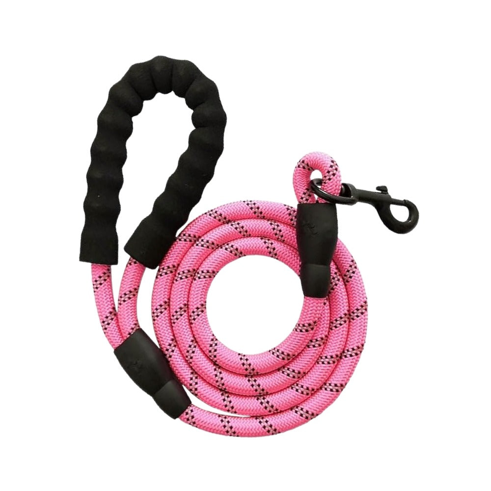 Cozy Paws Nylon Reflective Dog Leash ? Pink, XL(150cm)
