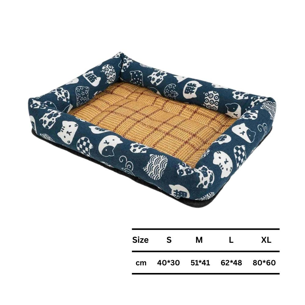 Coco Kindi Self-Cooling Pet Mat for Dogs &amp; Cats-Blue
