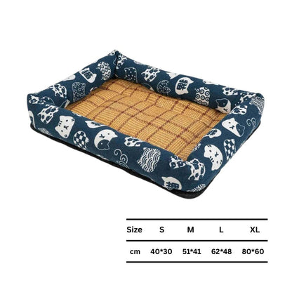 Coco Kindi Self-Cooling Pet Mat for Dogs &amp; Cats-Blue