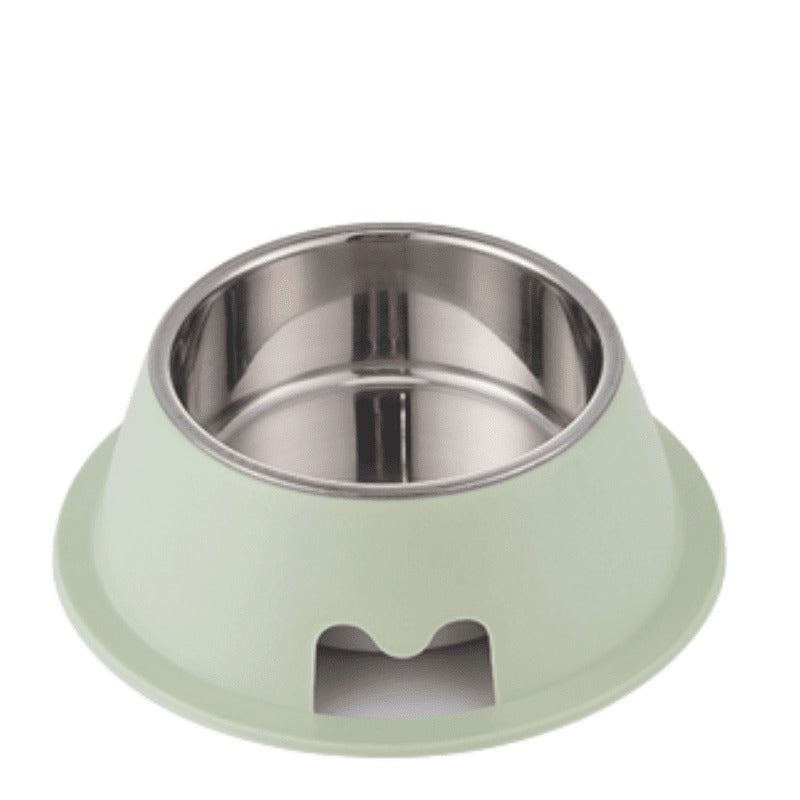 Pet Feedrer With Stainless Steel Bowl &amp; Non Slip Rubber Bottom -13.5*6.6Cm