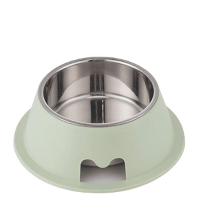 Pet Feedrer With Stainless Steel Bowl & Non Slip Rubber Bottom -13.5*6.6Cm