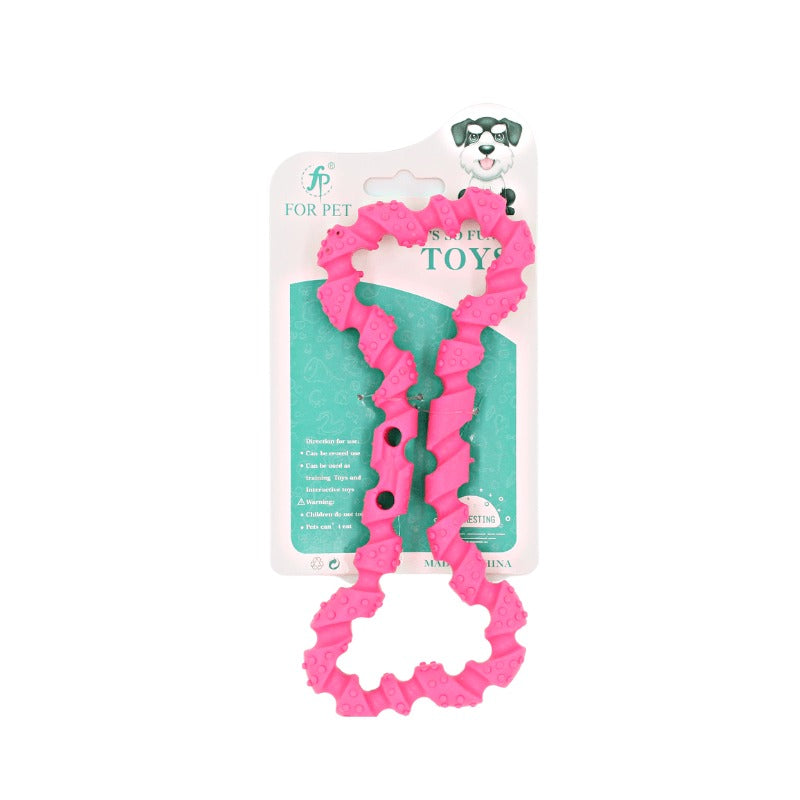 For Pet Chewable Bone Shaped Dog Molar Toy