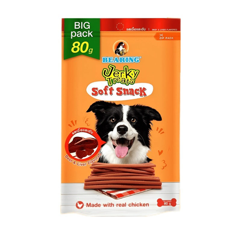 Bearing Jerky Treats Sticks Beef &amp; Liver Flavor-80 Gm