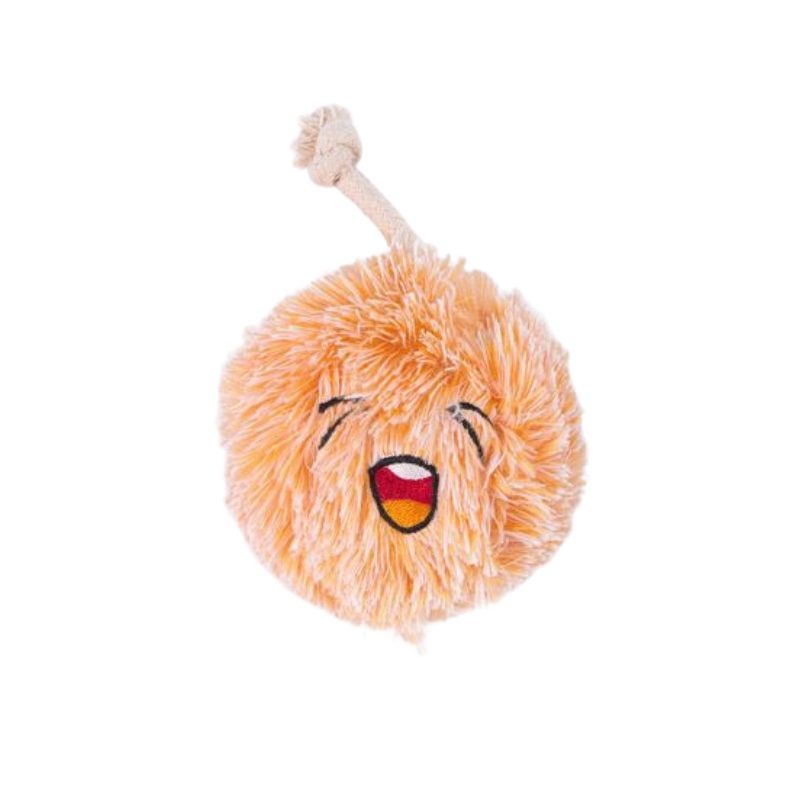 Puppy Life Cute Fluffy Squeaky Ball Shaped Dog Toy,Size: 21*18 Cm
