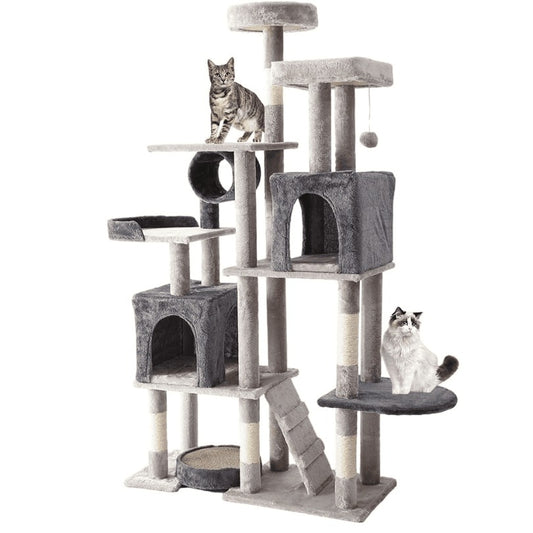 Cozy Paws Cat Tower Grey-90*40*165