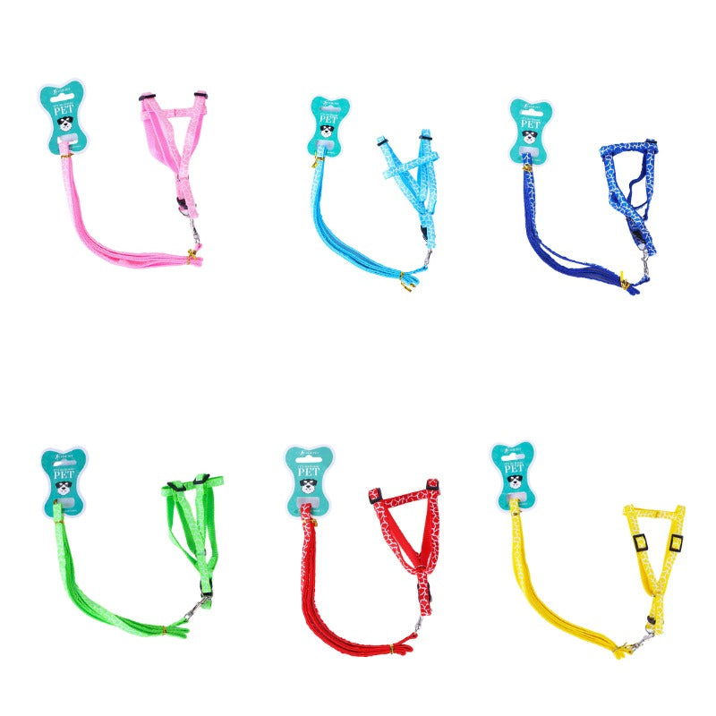 For Pet Dog Leash With Harness-1.5*120Cm (Large)