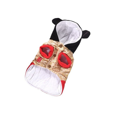 Hong Pet Gold Embroidery Silk Pet Clothes- 6L