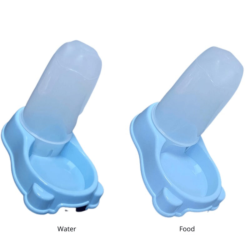 Cozy Paws Convertible 2 In 1 Food & Water Dispenser,Blue- 1.5 L (27.5*18*25Cm)